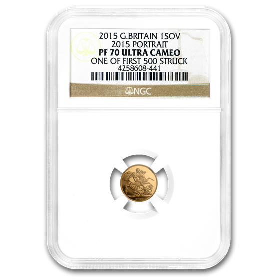 2015 Great Britain Gold Sovereign 2015 Portrait PF-70 NGC 2015 Great Britain Gold Sovereign 2015 Portrait PF-70 NGC